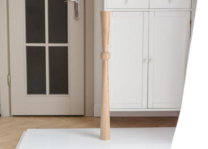 Table & Bar Wooden Furniture Leg with Midle Sphere, H870 mm